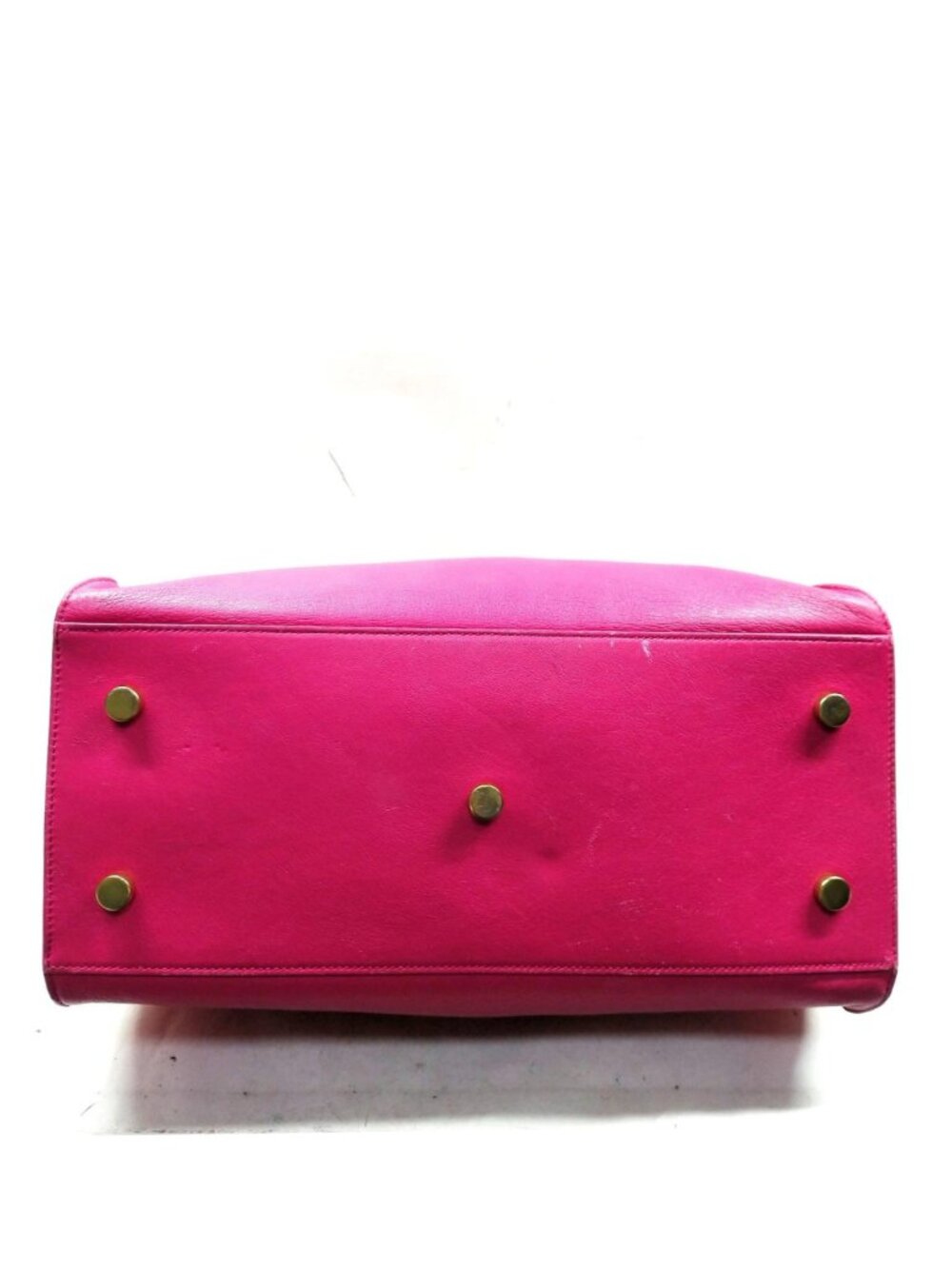 Authentic Saint Laurent YSL Cabas Chyc Pink Leather Tote Crossbody Bag - Picture 6 of 16